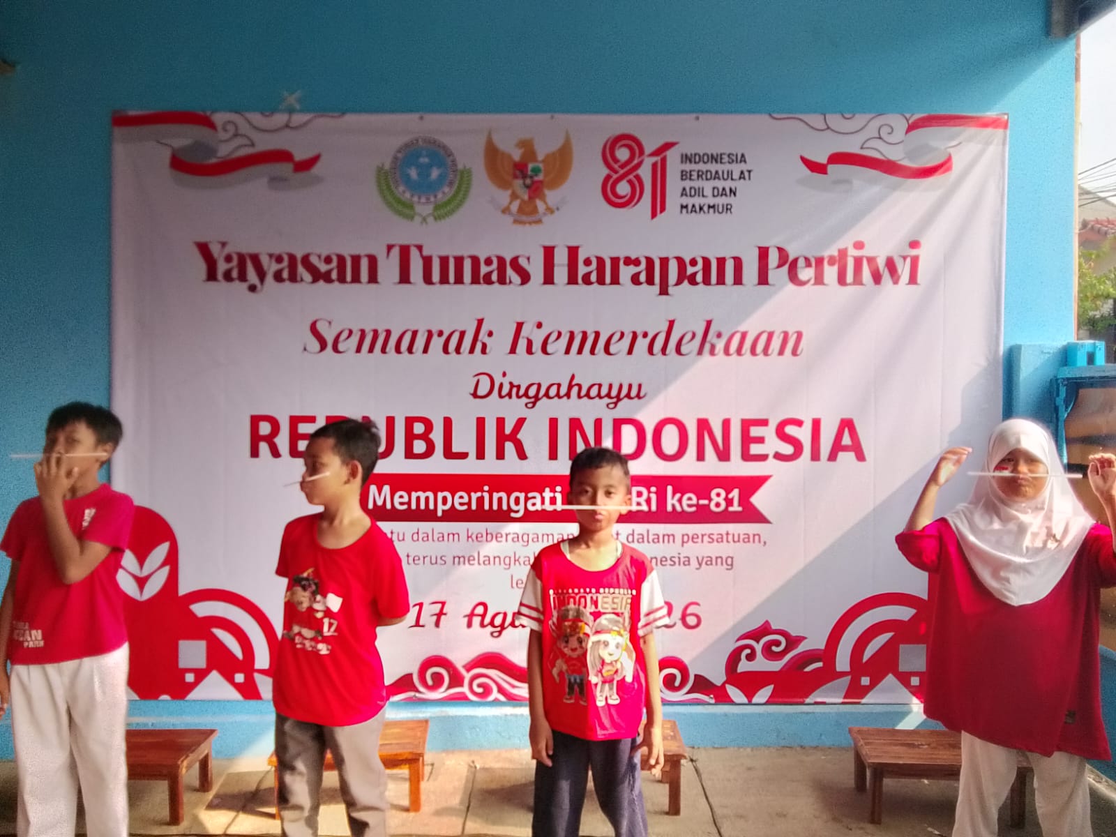 Semarak Kemerdekaan ke-81 RI di Yayasan Tunas Harapan Pertiwi: Merdeka Bersama Adik-adik Yatim dan Dhuafa